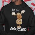 Not Amoosed Moose I Nö Fun Elk Word Game I No Statement Kapuzenpullover Lustige Geschenke