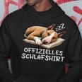 Offizielles Schlaf Bullterrier Hunde Hund Hunderasse Kapuzenpullover Lustige Geschenke