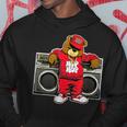 Oso Hip Hop Aniversario Graffiti Boombox De Hip Hop Sudadera Regalos divertidos