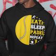 Padelista Divertido Jugador Padel Eat Sleep Padel Repeat Sudadera Regalos divertidos
