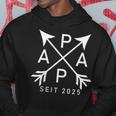 Papa Founded 2025 Father Will 2025 Stolzer Papa 2025 Kapuzenpullover Lustige Geschenke