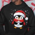 Penguin Christmas Santa Claus Cute Penguin Love Kapuzenpullover Lustige Geschenke