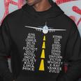 Pilot & Flugzeug Phonetisches Alphabet Geschenk Flughafen Kapuzenpullover Lustige Geschenke