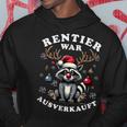 Reindeer Was Out Sold Out Raccoon Christmas Kapuzenpullover Lustige Geschenke