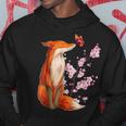 Renard Japonais En Fleurs De Cerisier Kawaii Sweat à capuche Cadeaux drôles