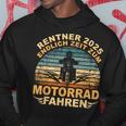 Rentner 2025 Motorrad Motorsport Motorradfahrer Rente Kapuzenpullover Lustige Geschenke