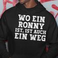 Ronny Saying For Birthday First Name Ronny Kapuzenpullover Lustige Geschenke