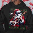 Santa Claus Guitar Ugly Christmas Jumper Kapuzenpullover Lustige Geschenke