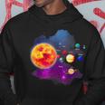 Solar System Motif With Sun Planets Stars Galaxies Kapuzenpullover Lustige Geschenke