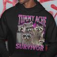 Tummy Ache Survivor Raccoon Meme Bootleg Graphic 90S Kapuzenpullover Lustige Geschenke