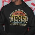 Vintage 1985 Edición Limitada 40 Años 40 Cumpleaños Sin Mangas Sudadera Regalos divertidos