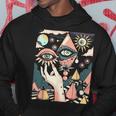 Vintage Abstracto Cuadros Surrealista Arte Ojos Pirámide Sudadera Regalos divertidos
