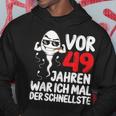 Vor 49 Jahren War Ich Mal Der Fastelste 49Th Birthday Man S Kapuzenpullover Lustige Geschenke