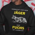 Vorsichtor Dem Jäger Der Fuchs Ist Harmlos Spruch Kapuzenpullover Lustige Geschenke