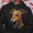 Whippet Dog Motif Pet Illustration Colourful Whippet Kapuzenpullover Lustige Geschenke