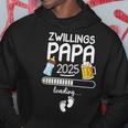 Zwillingspapa 2025 Loading Werdender Papa Announcement Kapuzenpullover Lustige Geschenke