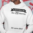 70Th Birthday 70 Years Guest Book Guest List Party Kapuzenpullover Lustige Geschenke