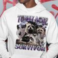 Belly Pain Survivor Raccoon Kapuzenpullover Lustige Geschenke