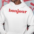 Bonjour For French Lovers Blue Kapuzenpullover Lustige Geschenke