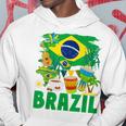 Brazil Flag Outfit Idea For Children Brazil & Brazilian Flag Yellow Kapuzenpullover Lustige Geschenke