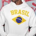 Brazilian National Flagintage Patriotic Football Brazil Green Kapuzenpullover Lustige Geschenke