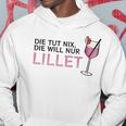 Die Tut Nix Die Will Nur Lillet Fan Summer Cocktail Party Kapuzenpullover Lustige Geschenke