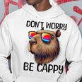 Don't Worry Be Cappy Capybara Water Pig Kapuzenpullover Lustige Geschenke