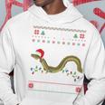 Eel I Want For Christmas I Angler Ugly Christmas Sweater Kapuzenpullover Lustige Geschenke