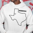 Epic Threadz Carte De L'état Du Texas Brownfield Tx Sweat à capuche Cadeaux drôles