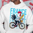 France Bicycle And Baguette Breton Stripes Rooster Kapuzenpullover Lustige Geschenke