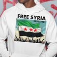 Free Syria Syria Revolution Freedon Flag Blue Kapuzenpullover Lustige Geschenke