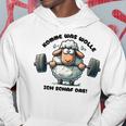 Sheep Motivation Motivational Saying Fun Humour Gray Kapuzenpullover Lustige Geschenke