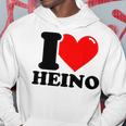 I Love Heino Gray Kapuzenpullover Lustige Geschenke