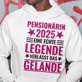 Pensionärin 2025 Eine Echte Legendeerlässt Das Gelände German Langu Kapuzenpullover Lustige Geschenke