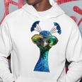 Pfau Motiv Blauer Pfau Pfauen Peacock Rad Pfauenrad Pfau Kapuzenpullover Lustige Geschenke