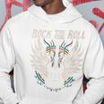 Rock And Roll Guitarraintage Rock Music Manga Larga Sudadera Regalos divertidos