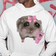 Sad Hamster Meme Drink Bottle Gray Kapuzenpullover Lustige Geschenke