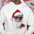 Santa Claus Christmas Graphic X-Mas Sunglasses Santa Kapuzenpullover Lustige Geschenke