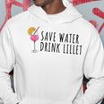 Save Water Drink Lillet Summer Alcohol Lillet S Kapuzenpullover Lustige Geschenke