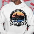 Teneriffa Puerto De La Cruz With Coordinates Gray Kapuzenpullover Lustige Geschenke