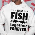 Two Fish Together Forever Angler Kapuzenpullover Lustige Geschenke