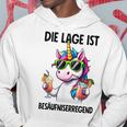 With Unicorn Motif Kapuzenpullover Lustige Geschenke