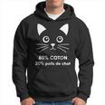 80 Coton 20 Poils De Chat Humour Sweat à capuche