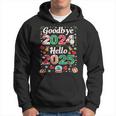 Adiós 2024 Hola 2025 Feliz Navidad Feliz Año Nuevo 2025 Sudadera