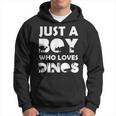 Boy Who Loves Dinos Letras Divertidas Con Diseño De Dinosaur Sudadera