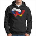 Deutschland Russland Freundschaft Frieden Herzkette Kapuzenpullover