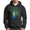 Elegant Peacock Eye Bird Watcher Blue Peacock Kapuzenpullover