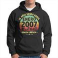 Enero 2007 18 Años Hombre Cumpleaños Regalo Enero 2007 Sudadera