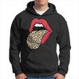 Estampado De Leopardo Labios Rojos Sexy Cheetah Leopard Print Labios Rojos Sudadera