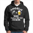 Fisch&Bier Darum Bin Ich Hier Angler Kapuzenpullover